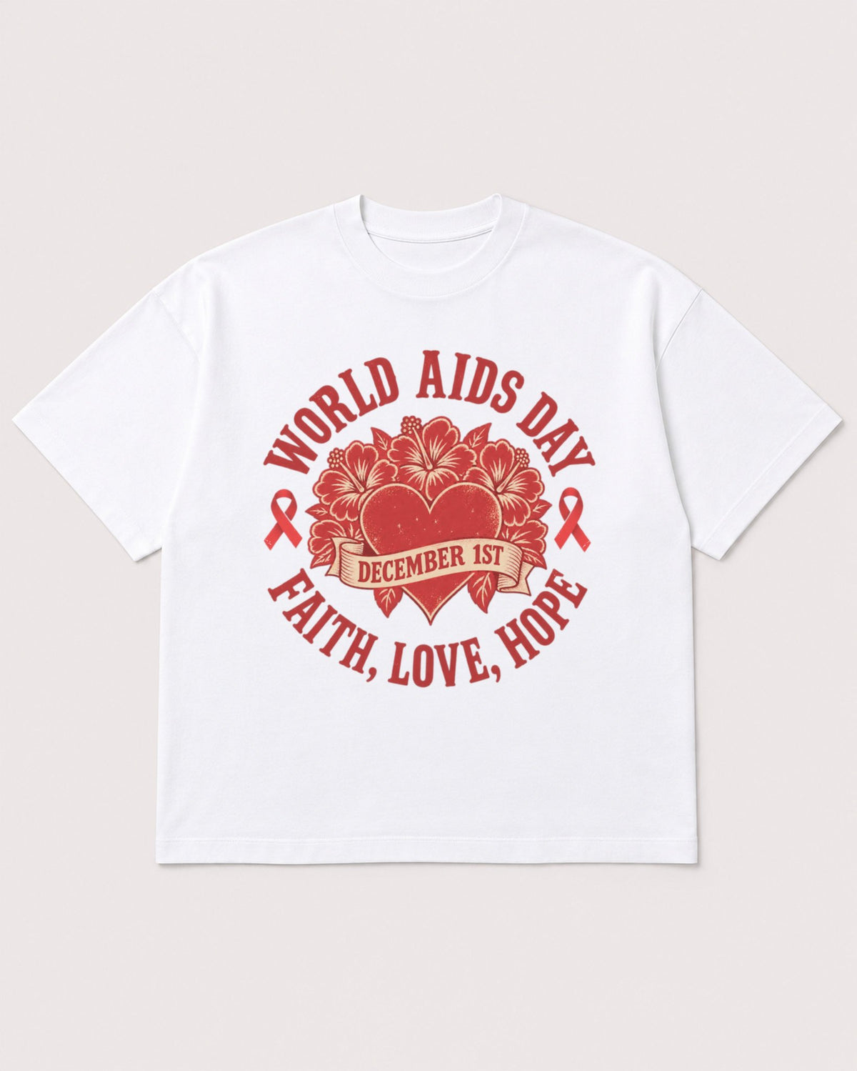 Mockup Boxy Heavyweight Tee White product