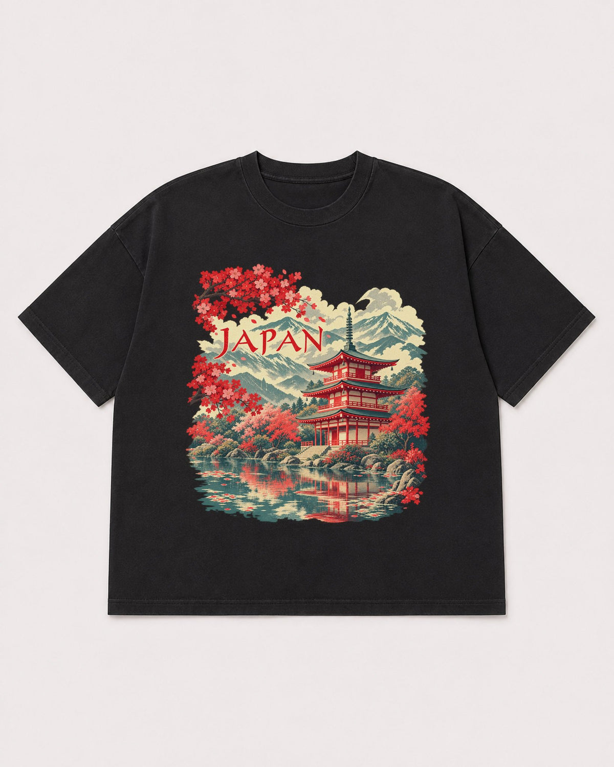 Mockup Boxy Heavyweight Tee Black product