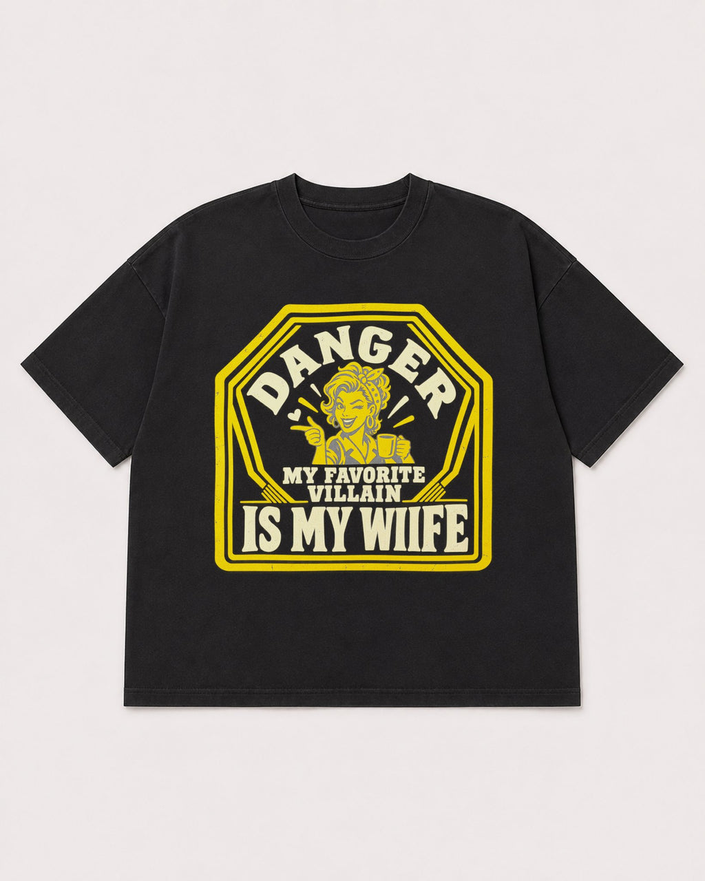 Mockup Boxy Heavyweight Tee Black product