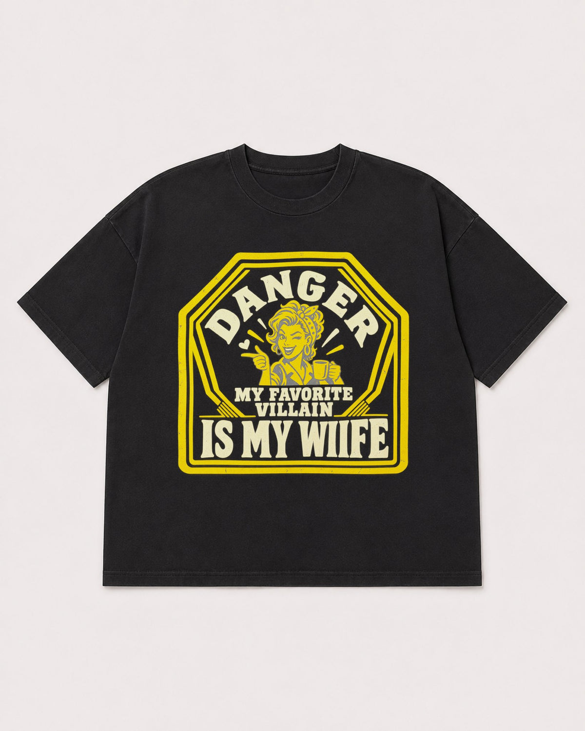 Mockup Boxy Heavyweight Tee Black product