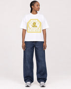 Mockup Boxy Heavyweight Tee White female full-body 44