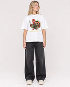 Mockup Boxy Heavyweight Tee White female full-body 08