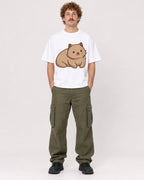 Mockup Boxy Heavyweight Tee White male full-body 09