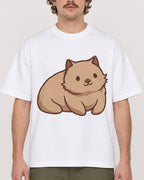 Mockup Boxy Heavyweight Tee White male close-up 09