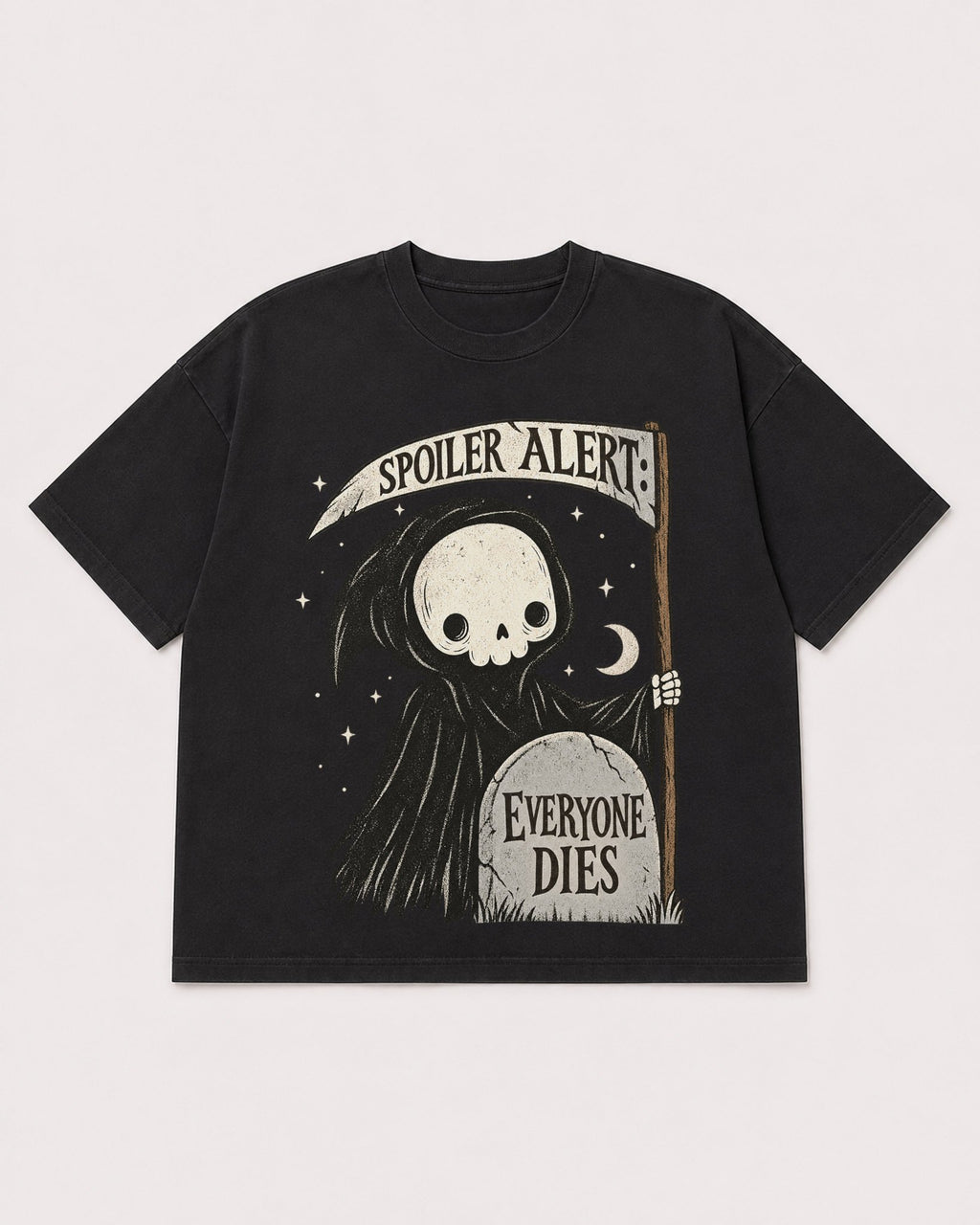 Mockup Boxy Heavyweight Tee Black product