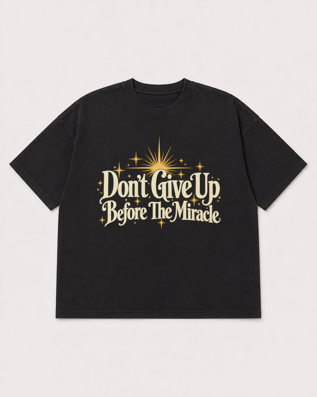 Mockup Boxy Heavyweight Tee Black product