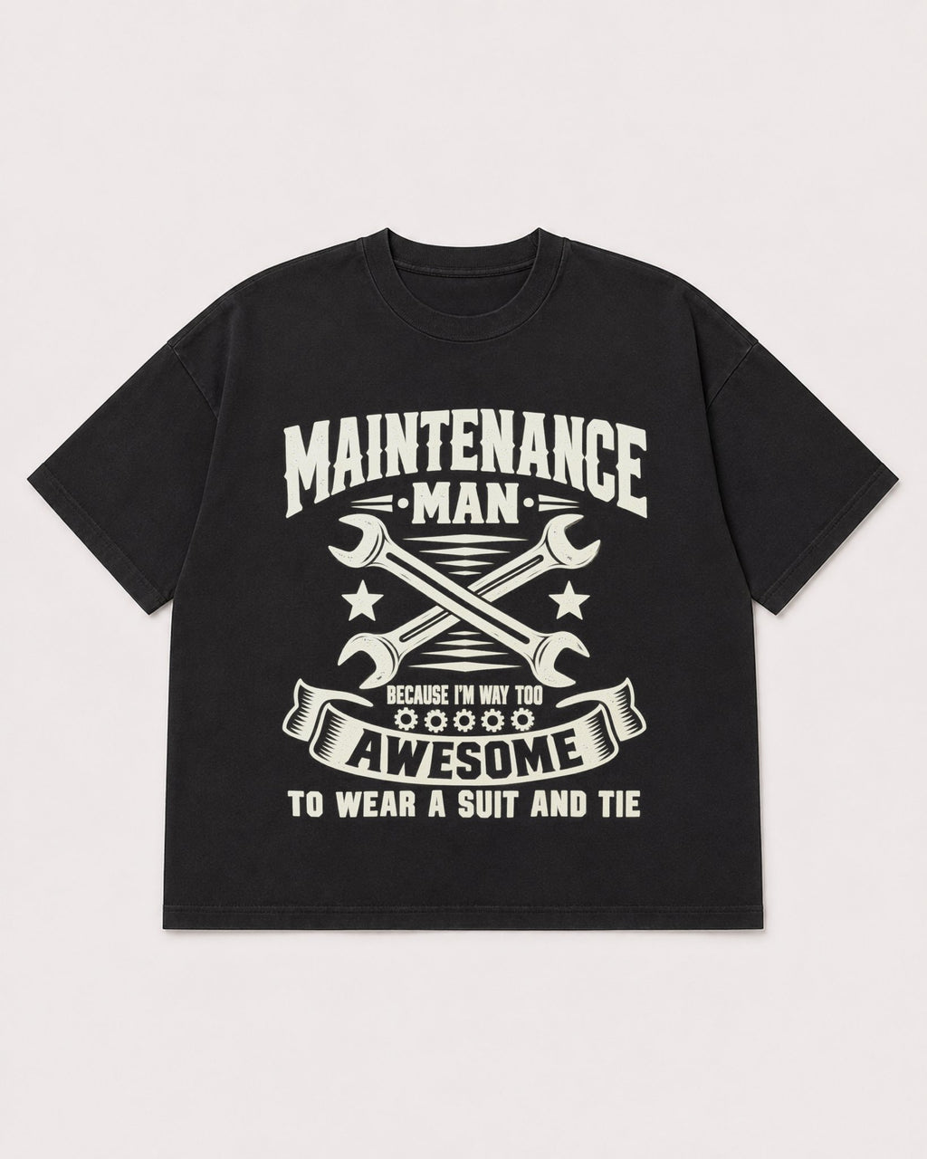 Mockup Boxy Heavyweight Tee Black product
