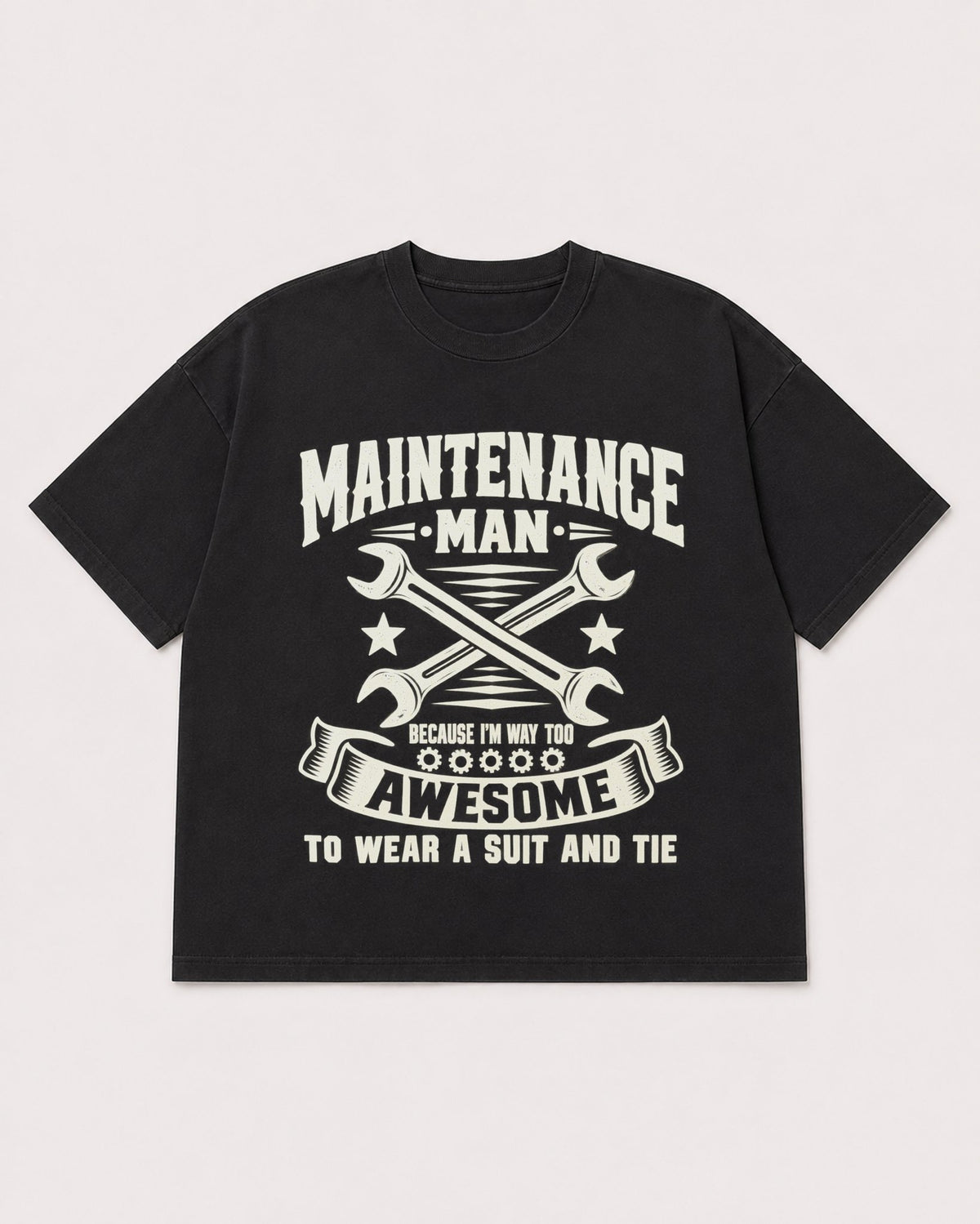 Mockup Boxy Heavyweight Tee Black product