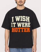 Mockup Boxy Heavyweight Tee Black male close-up 02