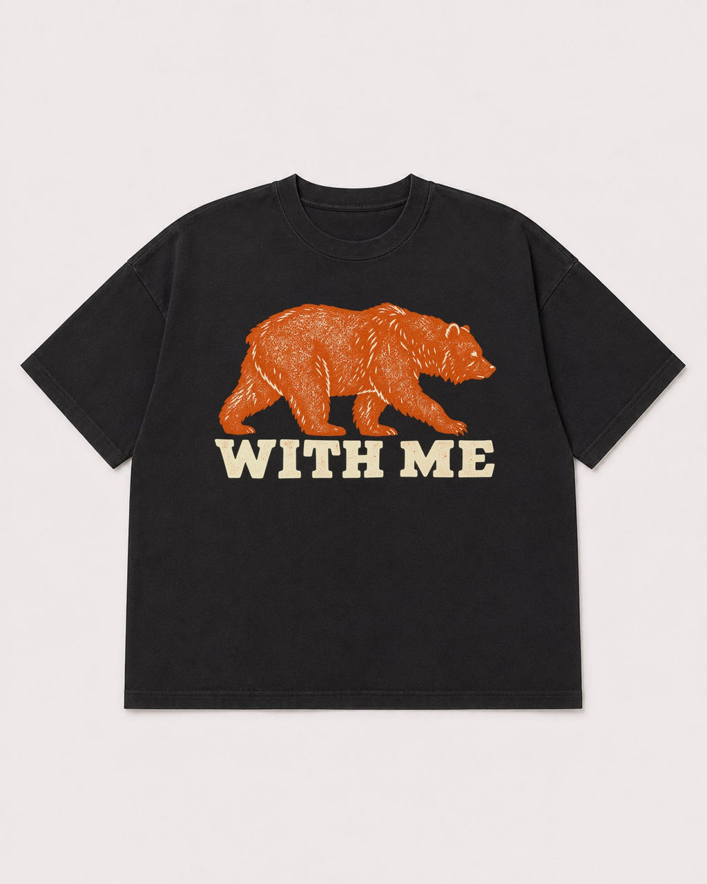 Mockup Boxy Heavyweight Tee Black product