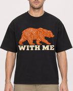Mockup Boxy Heavyweight Tee Black male close-up 08
