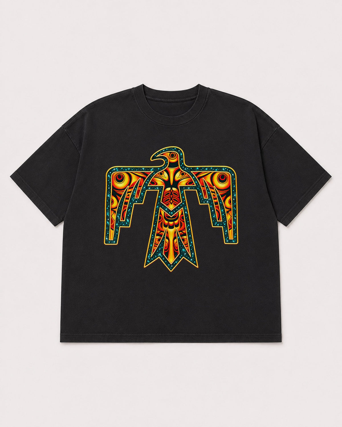 Mockup Boxy Heavyweight Tee Black product