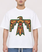 Mockup Boxy Heavyweight Tee White male close-up 13