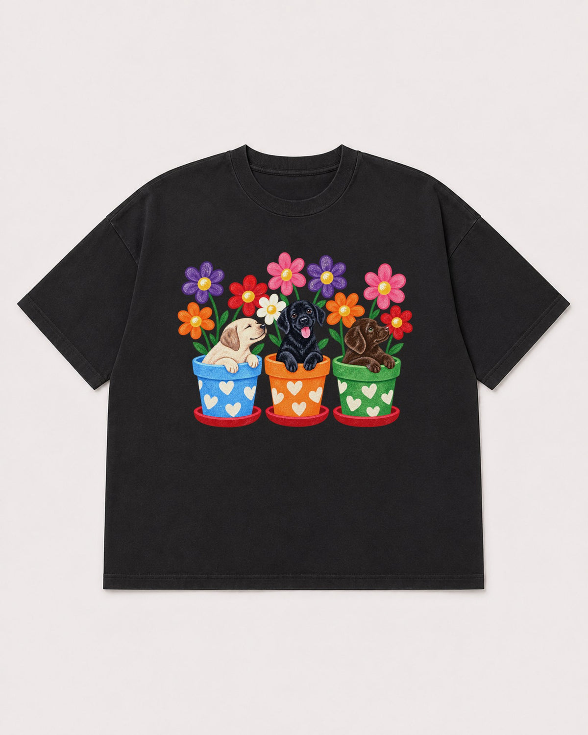 Mockup Boxy Heavyweight Tee Black product
