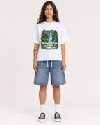 Mockup Boxy Heavyweight Tee White female full-body 06