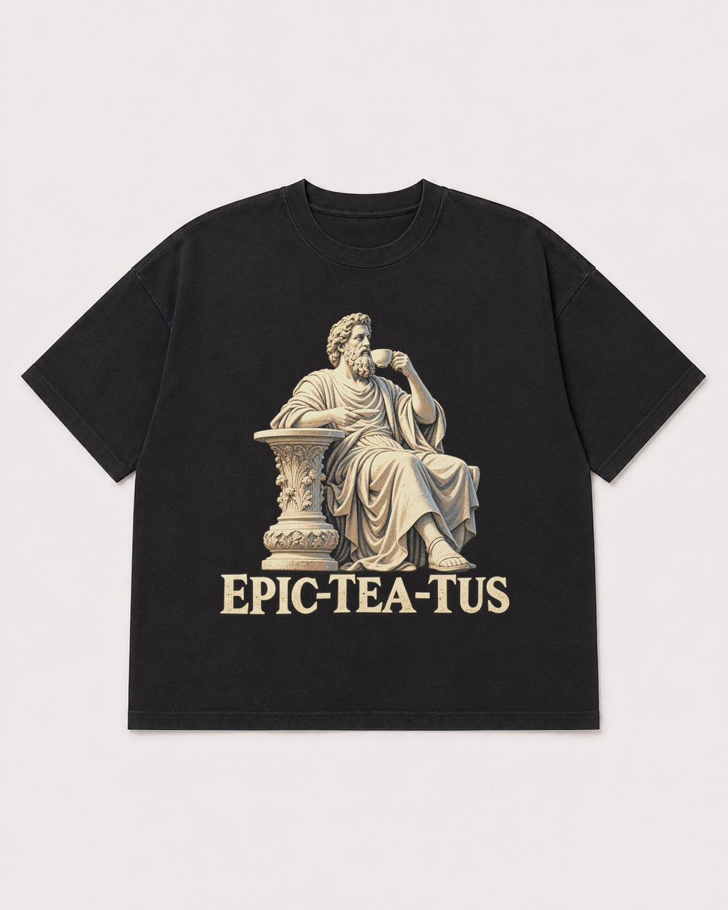 Mockup Boxy Heavyweight Tee Black product