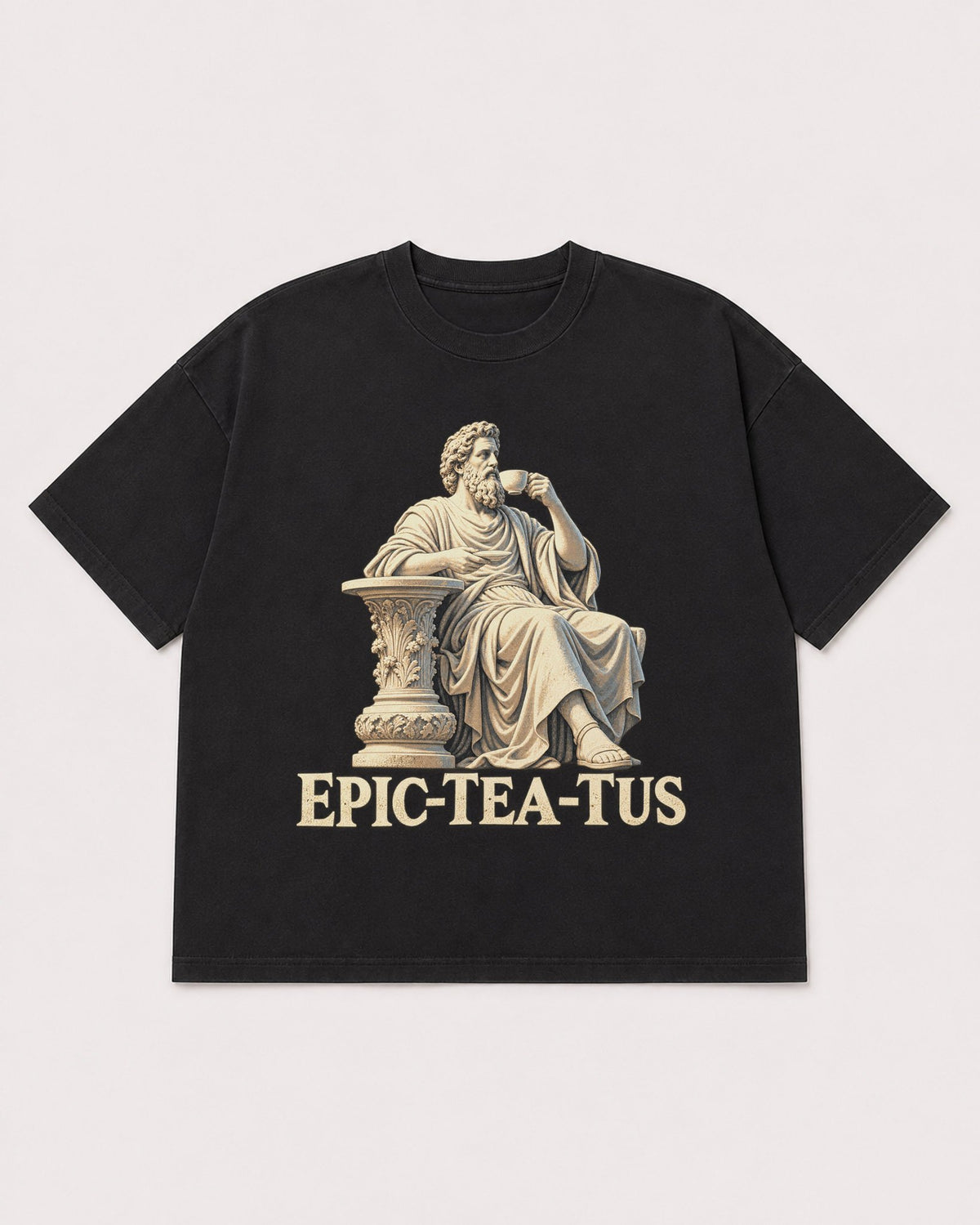 Mockup Boxy Heavyweight Tee Black product