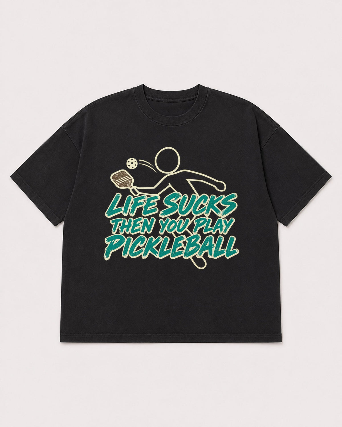 Mockup Boxy Heavyweight Tee Black product