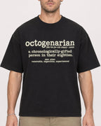 Mockup Boxy Heavyweight Tee Black male close-up 08