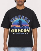 Mockup Boxy Heavyweight Tee Black male close-up 05