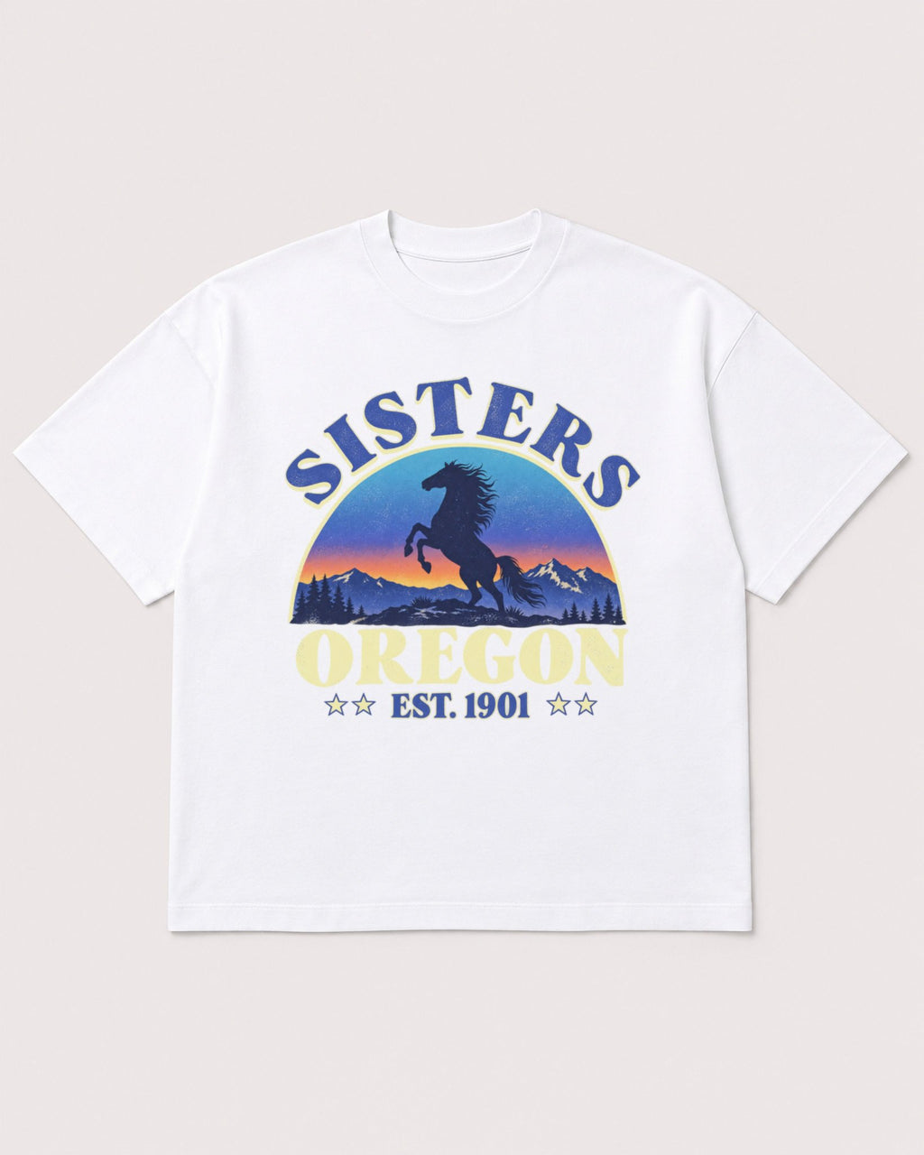 Mockup Boxy Heavyweight Tee White product