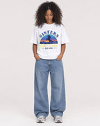 Mockup Boxy Heavyweight Tee White female full-body 05