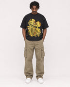 Mockup Boxy Heavyweight Tee Black male full-body 04