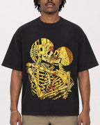 Mockup Boxy Heavyweight Tee Black male close-up 04