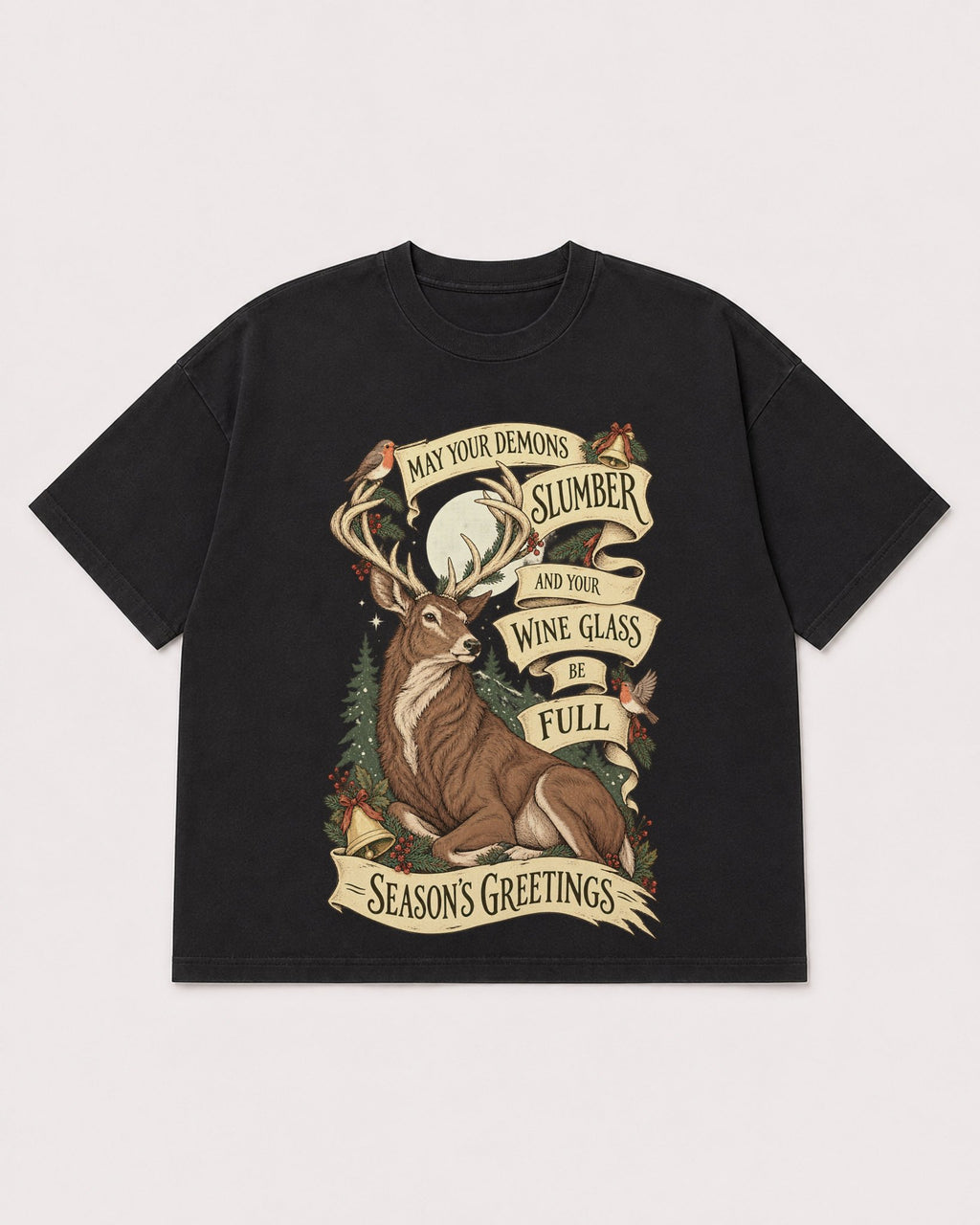 Mockup Boxy Heavyweight Tee Black product