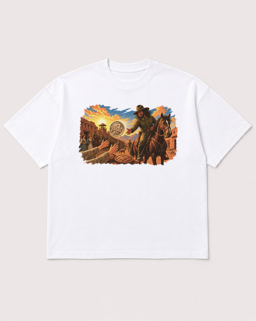 Mockup Boxy Heavyweight Tee White product