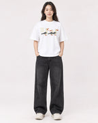 Mockup Boxy Heavyweight Tee White female full-body 03