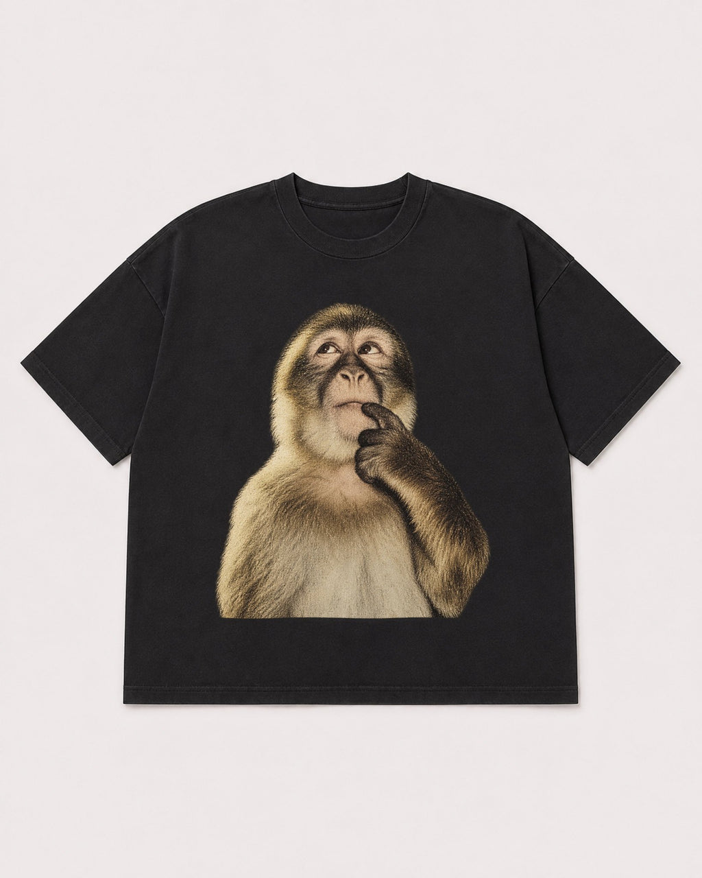 Mockup Boxy Heavyweight Tee Black product