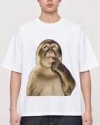 Mockup Boxy Heavyweight Tee White male close-up 01