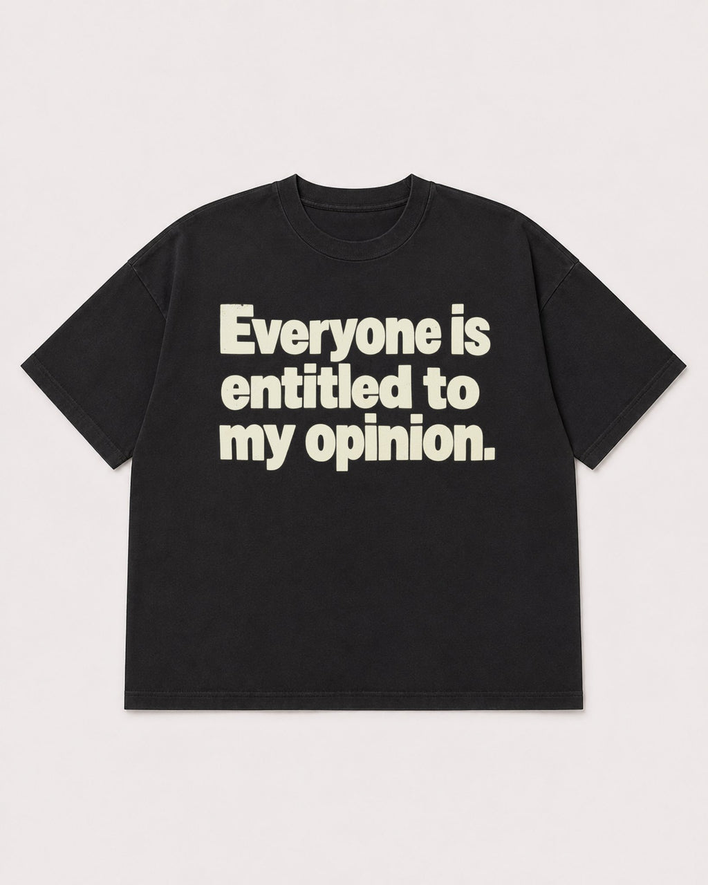 Mockup Boxy Heavyweight Tee Black product