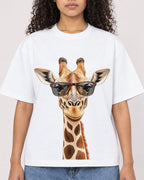 Mockup Boxy Heavyweight Tee White female close-up 10
