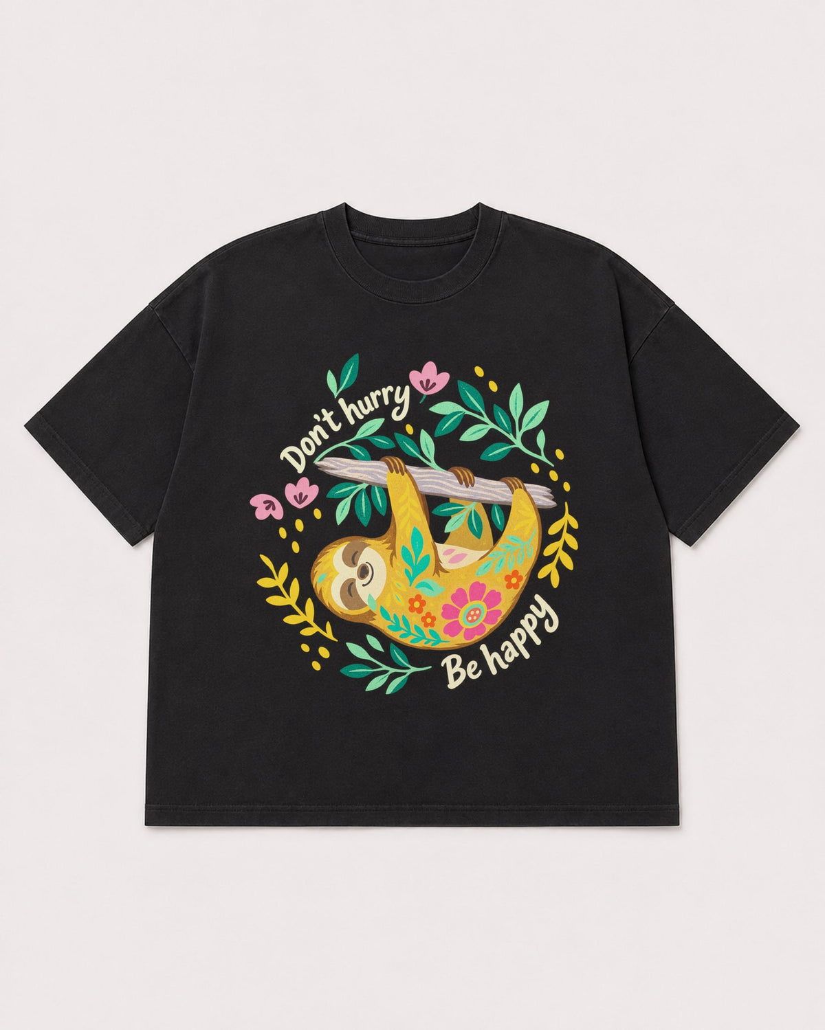 Mockup Boxy Heavyweight Tee Black product