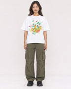Mockup Boxy Heavyweight Tee White female full-body 02