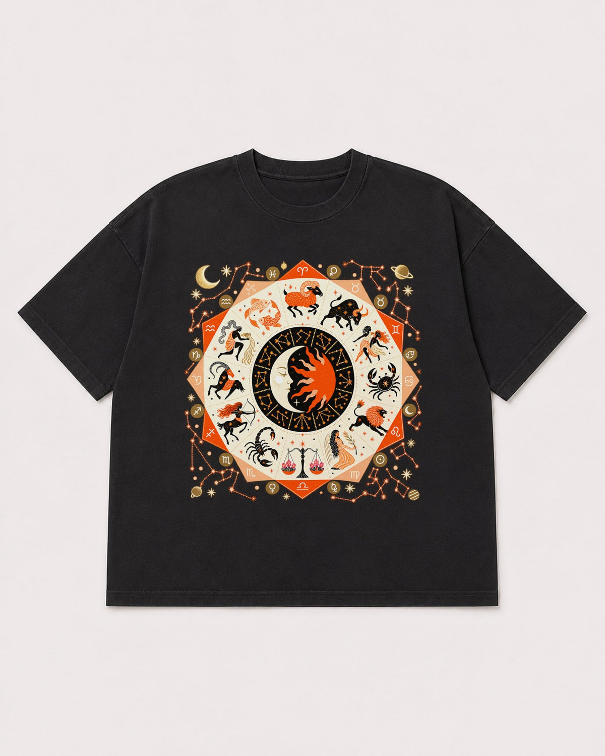 Mockup Boxy Heavyweight Tee Black product