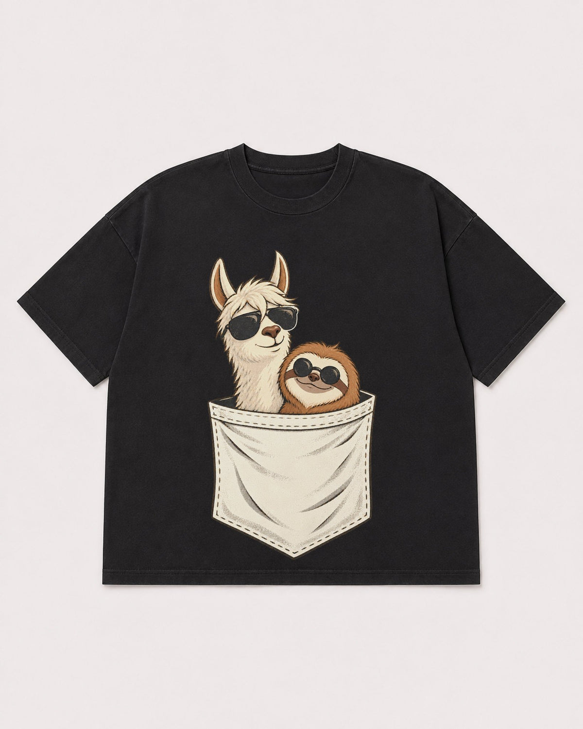 Mockup Boxy Heavyweight Tee Black product