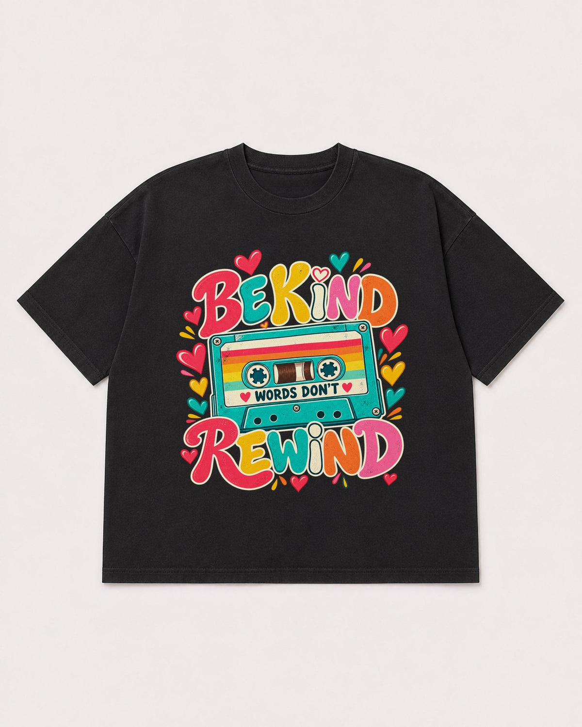 Mockup Boxy Heavyweight Tee Black product