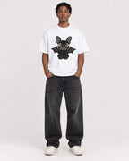 Mockup Boxy Heavyweight Tee White male full-body 05