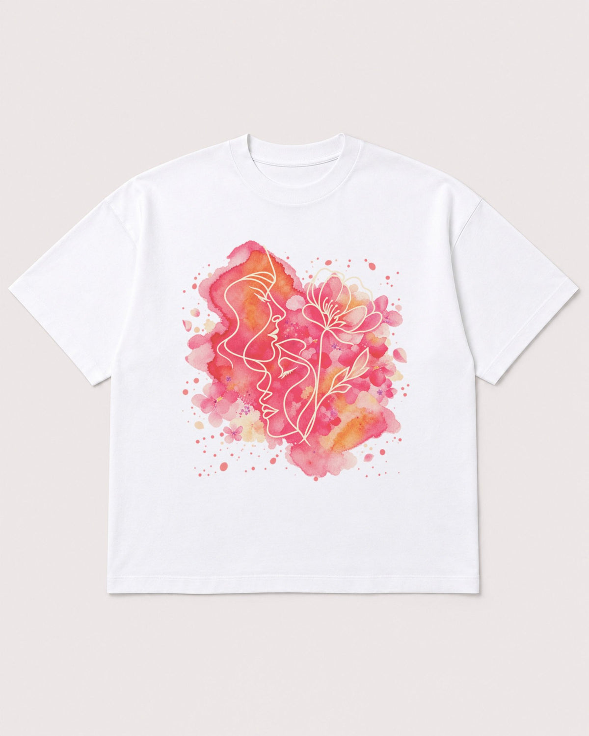 Mockup Boxy Heavyweight Tee White product