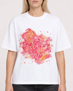 Mockup Boxy Heavyweight Tee White female close-up 08