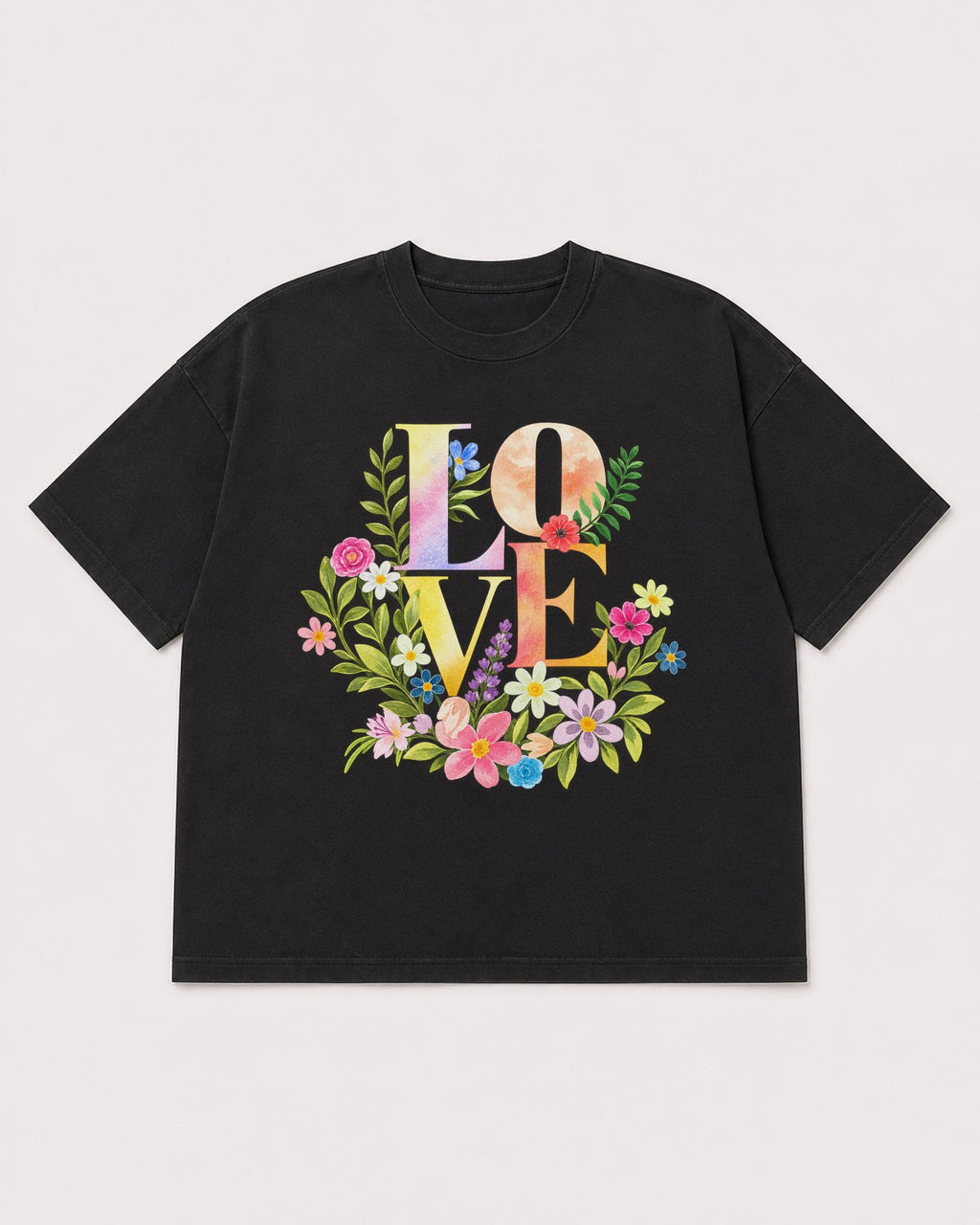 Mockup Boxy Heavyweight Tee Black product
