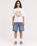 Mockup Boxy Heavyweight Tee White female full-body 06