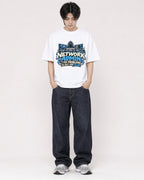 Mockup Boxy Heavyweight Tee White male full-body 11