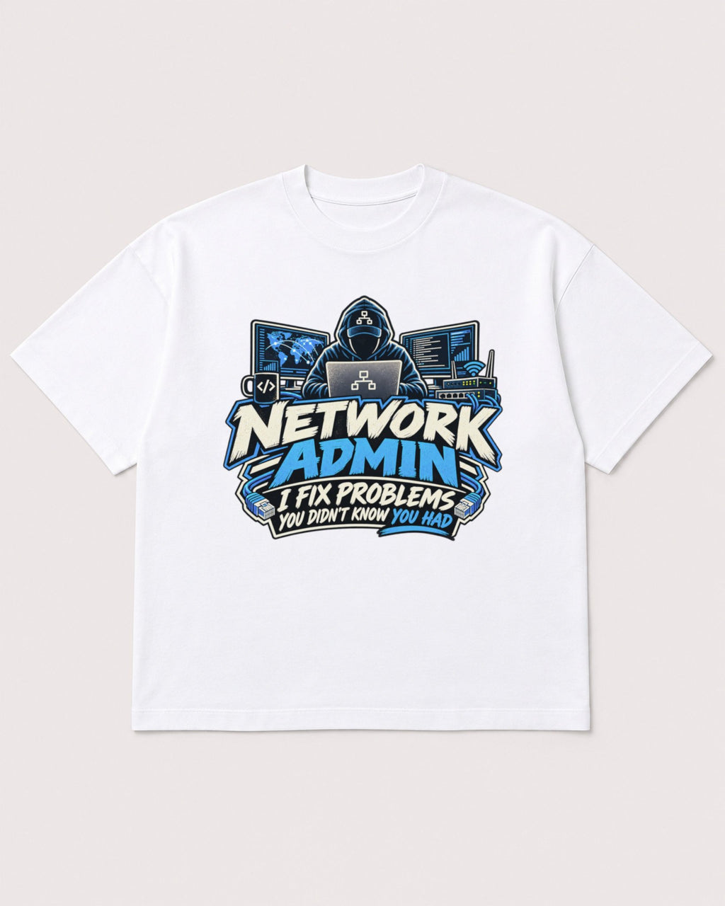 Mockup Boxy Heavyweight Tee White product