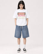 Mockup Boxy Heavyweight Tee White female full-body 01