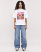 Mockup Boxy Heavyweight Tee White female full-body 10