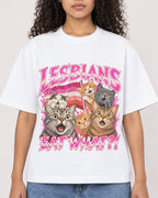 Mockup Boxy Heavyweight Tee White female close-up 10